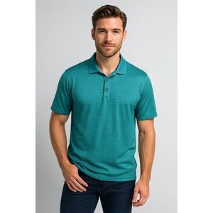 Golf America Men's Polo Shirt XL Green Short Sleeve Casual Lightweight Top Lq‎